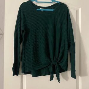 Nine Britton Forest Green Knit Top